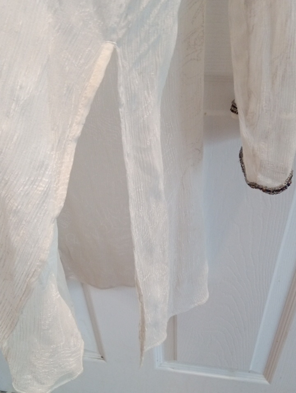 CHICO' EMBELLISHED SILK TUNIC - Picture 11 of 11